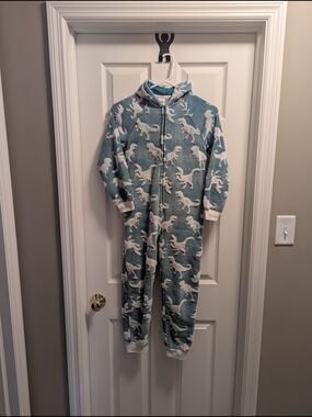 Cozy Green Dinosaur Onesie Pajamas